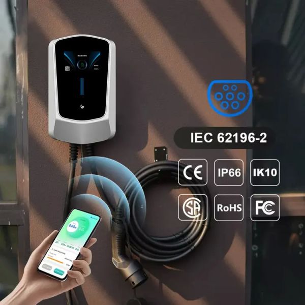 Buy Column Mounted Type 1 Type 2 Ev Wall Box Charger UV Resistant at wholesale prices