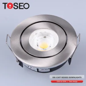 Quality Fixed Holder GU10 Downlight Fitting With 400lm Lumen Output for sale