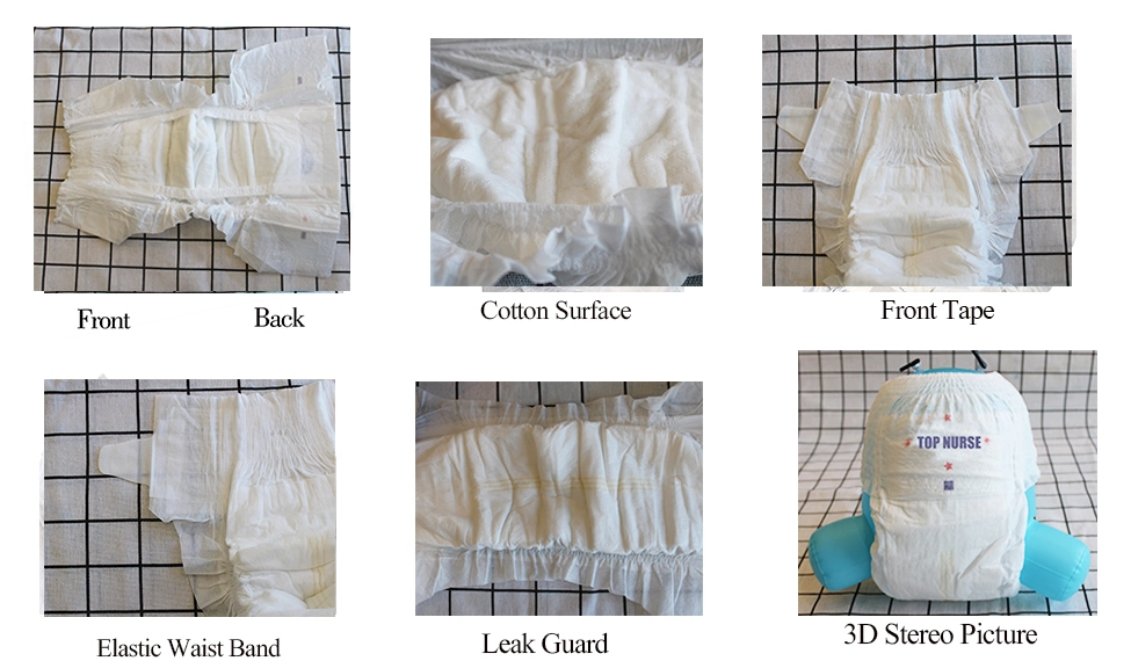 Fashionable Baby Diapers Pull Up Pants Easy Wear Disposable Soft Breathable