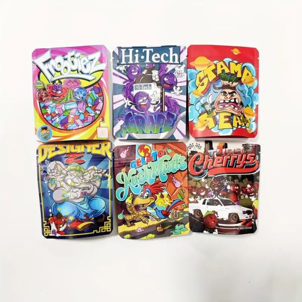 Various Sizes Mylar Zipper Bag For Food Snacks Storage Heat Seal 3.5 Mil