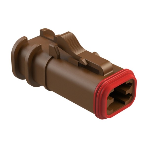 Genuine AT06-4S-OMGRY Rectangular Female Cable Connector with Premium Insulation Material for reliable cable wiring and electronic circuit connection