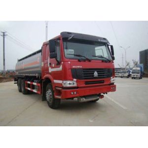 Fuel Oil Tank Truck 20 Tons , 6X4 LHD Euro2 290HP Mobile Fuel Trucks