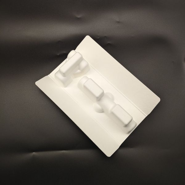 High-end Split-type Electric Razor Paper Pulp Molding Packaging Base - Eco-friendly Plant Fiber, Sugarcane Pulp, Dry-pressed, Drop-resistant &