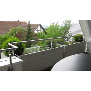 China AISI316 Deck 100mm Stainless Steel Railing Assembly on sale