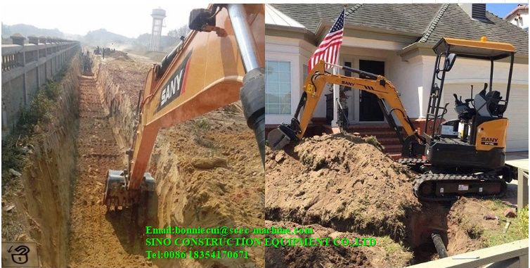 0.28 m3 7T Hydraulic Crawler Excavator Digging Machine