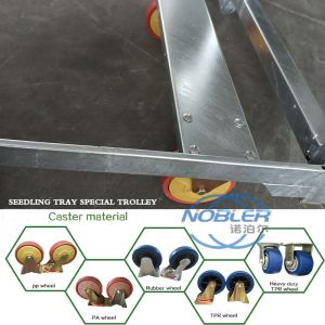 Removable Side Frame Danish Trolley Shelves Professional Flexible Design