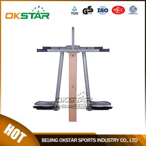 Quality outdoor fitness equipment park wood surfboard exercise machine for sale