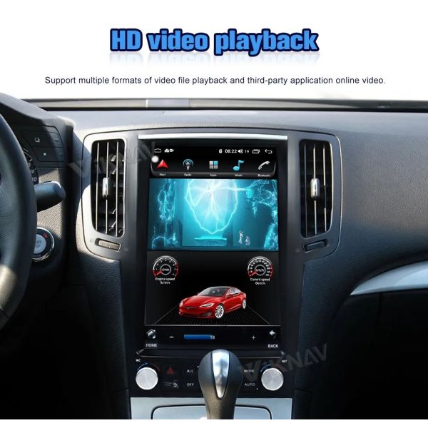 12.1 Inch Touch Screen Stereo For 2004-2015 Infiniti G25 G37 Navigation GPS Multimedia DVD Player Wireless Carplay 4G