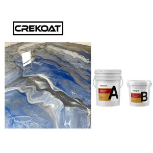 Metallic Epoxy Resin Floor Coating Solvent Less Fast Curing