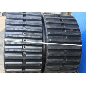 China Mitsubishi Ld700 Large Dumper Rubber Tracks 1114.62kg Less Round Damage on sale