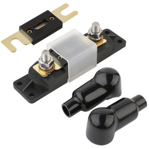 200A High Current Heavy Duty Bolt On Down ANL Fuse Holder Clip Box Block For