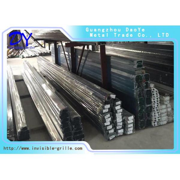 Polished Invisible Rail Track Aluminium Protection Steel Wire Grill