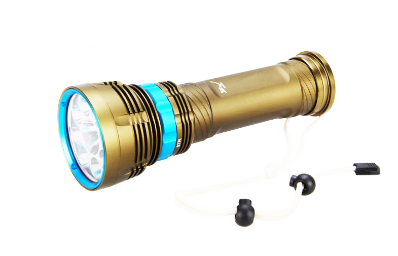 Brightest 6500k Cree Xml2 Led Dive Torch With 6*18650 Rechargeable Battery