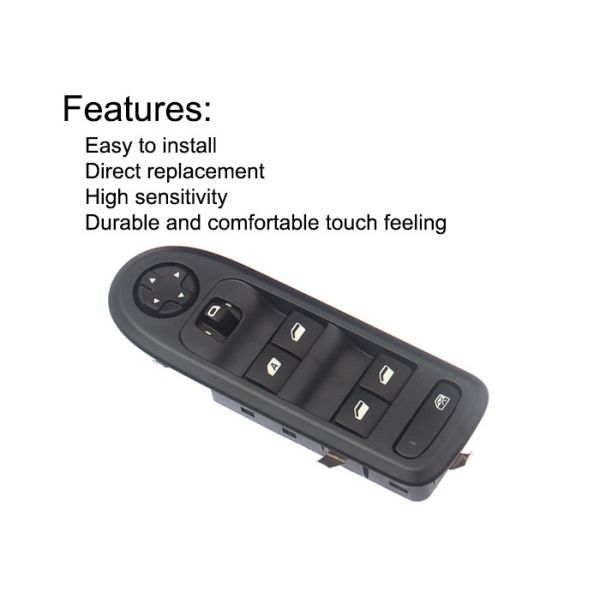 Buy Peugeot 301 Elysee Power Window Master Control Switch Front Left ABS Material at wholesale prices