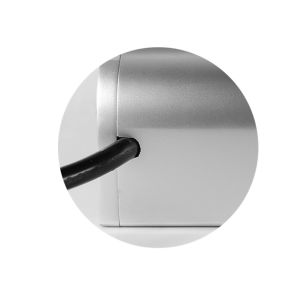 110 - 250V Aluminum Edge Desk Mountable Power Strip Silver Or Black Color