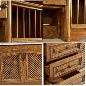 China ODM Solid Wood Kitchen Cabinets Units 25mm MDF Door With Lock System on sale