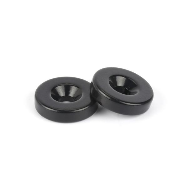 Buy Nickel Coated Industrial Neodymium Magnets Permanent Black RoHS at wholesale prices