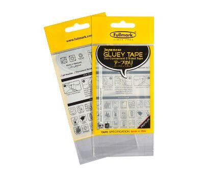 Plastic hanger cosmetic packaging PP bags/opp header bag with self adhesive