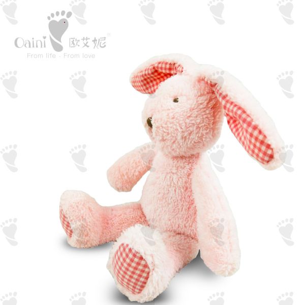 Buy Eco Friendly Cute Soft Toys Pink Bunny Stuffed Animal 19 X 28cm at wholesale prices