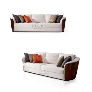 Modern Leather Furniture Best Living Room Quality Sofa W006SF3B