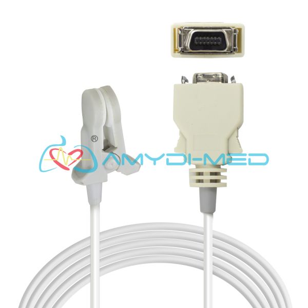 Colin 14 Pin Ear Reusable Spo2 Sensor 3m For Adult Pediatric Neonate