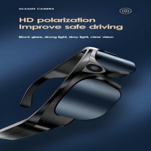 4K Bluetooth Video Camera Sunglasses For Fishing, Skydiving, Skiing