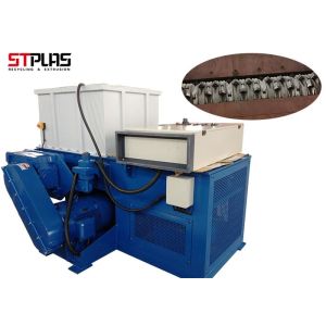 Waste Single Shaft Plastic Shredder Machine With D2 , 15kw - 110kw Power