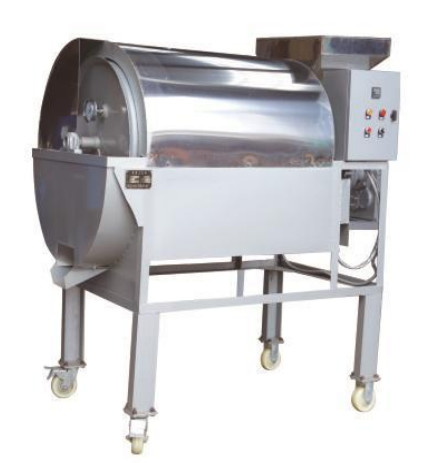 Spice Automatic Rotary Roaster Machine Rolling Drums Gas Typed Simultaneously