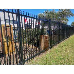 Metal Steel Galvanized Picket Wrought Iron Fence Panels Modern