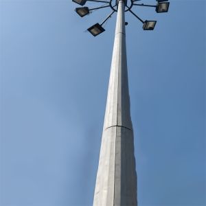 Steel 20 Meter Gsm Monopole Steel Tower Communication Tower For Sale Q345B/A572