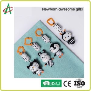 crib Stroller Hanging Toys , 9.45 inches Baby Ring Rattle