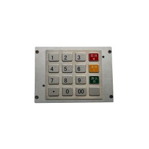 Encrypted PCI 5.0 Bank PinPad Mechanical Number Pad RS232 Interface Waterproof