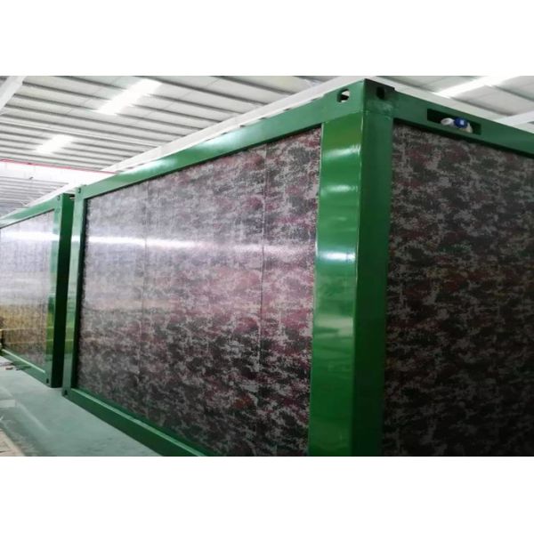 Buy Standard Army Green Flat Pack Container House 6000mm * 2438mm * 2891mm at wholesale prices