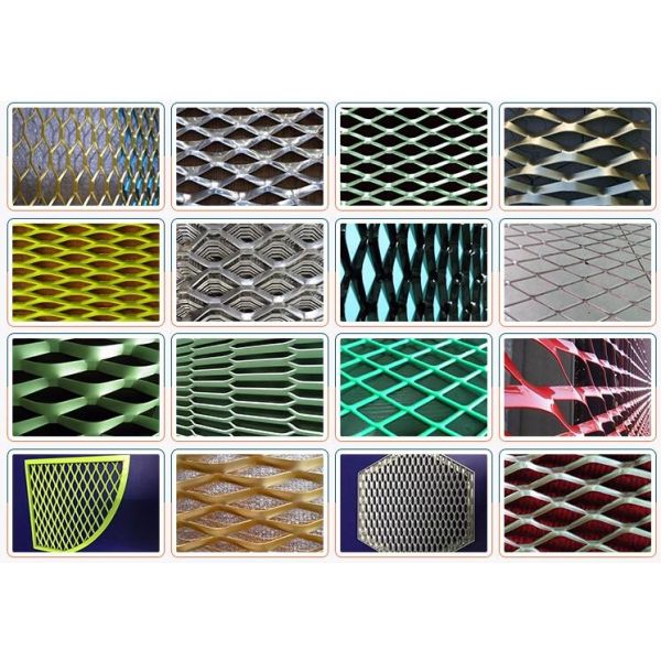Architectural Aluminum Expanded Metal Mesh Panels For Interior Ceiling