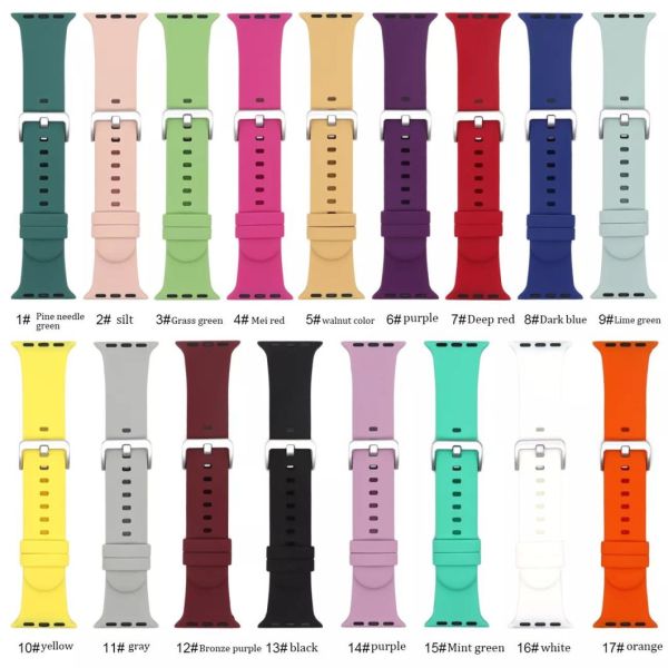 Silicone Band for Apple Watches Sport Bands for iWatch T600PRO W26 T500 Plus