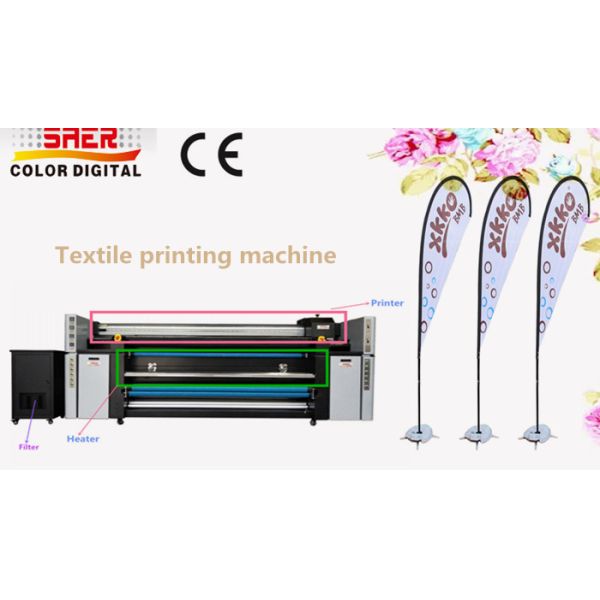 Buy 3.2m Large Format Fabric Printing Machine With Fixation Unit All-in-one Machine at wholesale prices