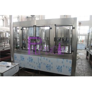 China PLC Control 3 In 1 Water Filling Machine SUS304 With Screw Cap on sale