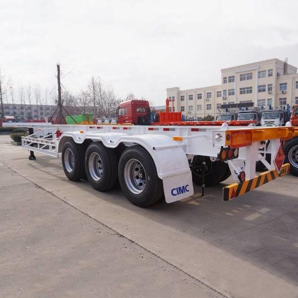 Buy Agricultural Three Axle 40 Foot Skeleton Chassis Trailer at wholesale prices
