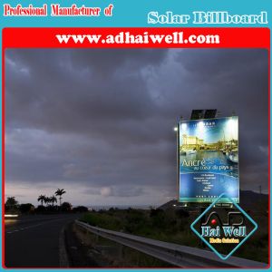 China Hot-DIP Galvanized Steel Billboard Solar Advertising on sale