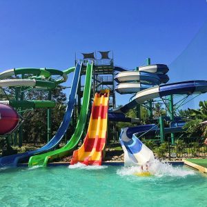 Amusement Park Rides Swimming Pool Equipment Sea Water Fiberglass Slide