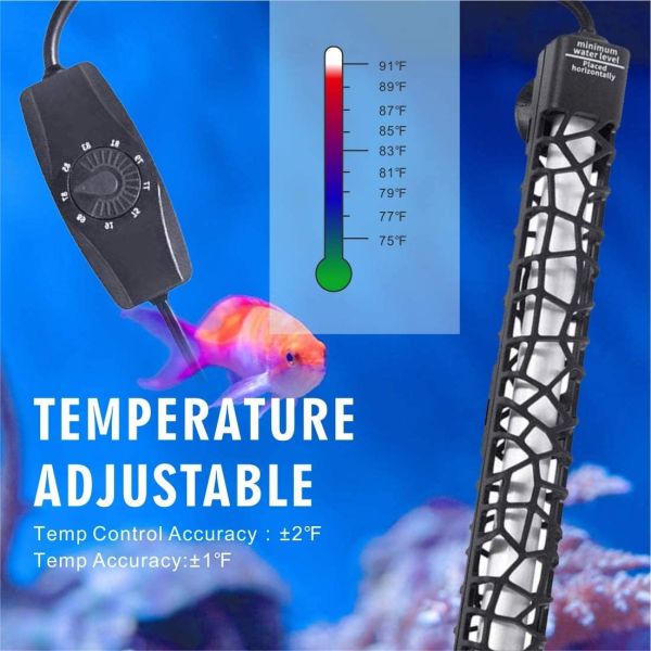 Buy 60 Gallon Submersible Hygger Aquarium Heater 300W at wholesale prices