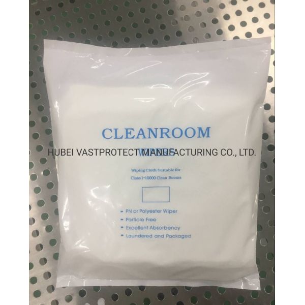 23*23 Cm Antistatic Agents Polyester Microfiber Cleanroom Wipers for PCB LCD Cleaning