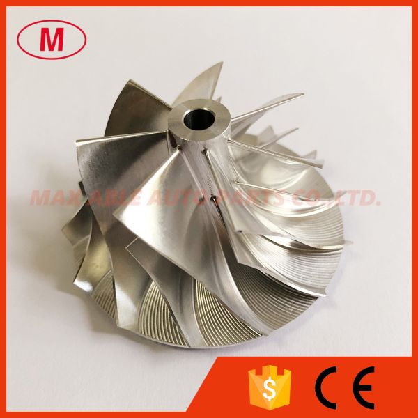 RHF5 42.00/54.80mm 7+7 blades high performance turbo turbocharger aluminum 2618/milling/billet compressor wheel