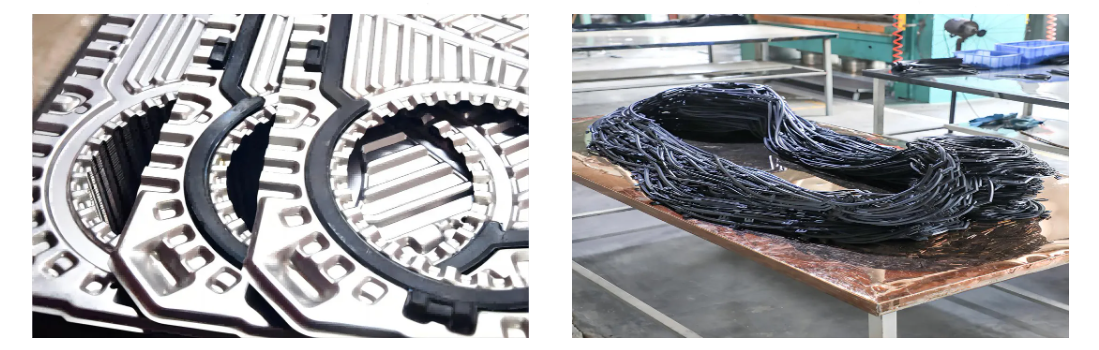 S43 EPDM NBR FKM Plate Heat Exchanger Spare Parts Phe Gaskets