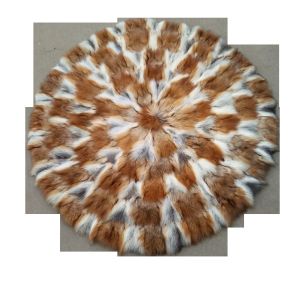 Imitation Sheepskin Cushion Pads For Seat Round Dyed
