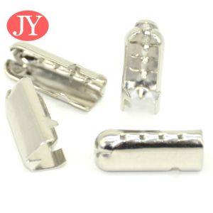 20mm jiayang nickle black color metal shoelace tip end