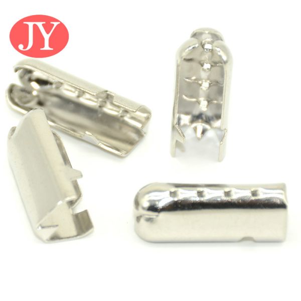 20mm jiayang nickle black color metal shoelace tip end