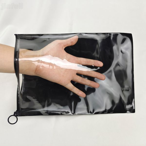 Buy Printed PVC Bag With Zipper Waterproof Regeneration Material at wholesale prices