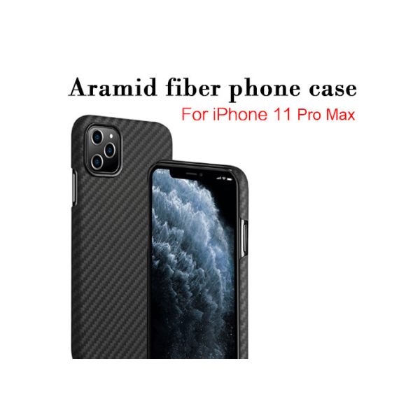 Buy 0.65mm Thick Lightness Aramid Fiber Phone Case For iPhone 11 Pro Max at wholesale prices