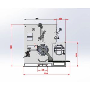 Full Auto 220mm Width Polypropylene PET Strapping Winder Plastic Strap